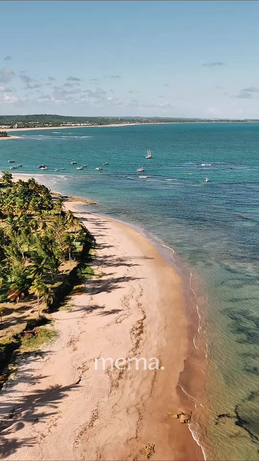 Vista aérea da Praia da Espera, em Itacimirim, litoral norte da Bahia